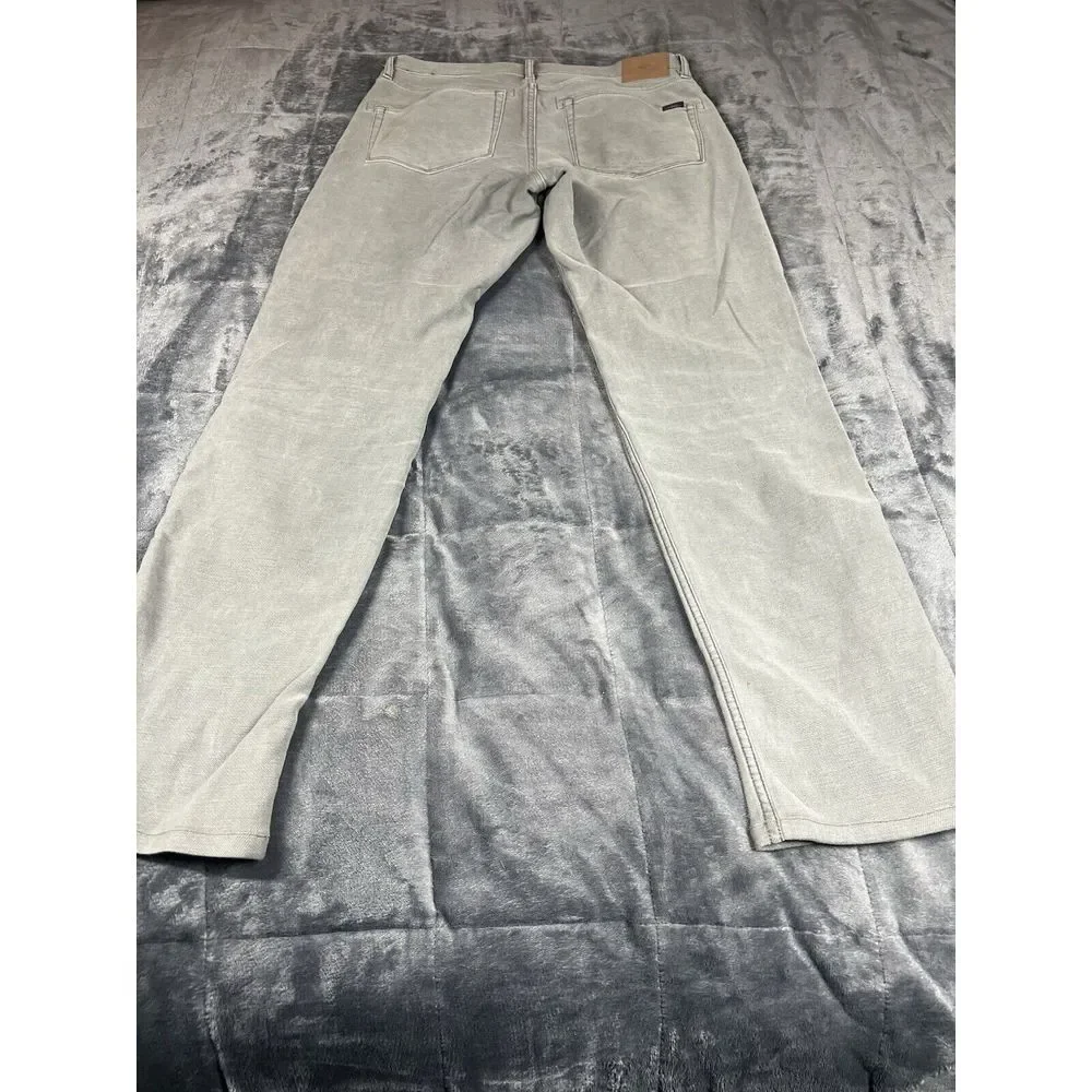 Faherty Comfort Twill Jeans Mens 30x29 Slate Gray Stretch Straight Leg - Picture 11 of 13